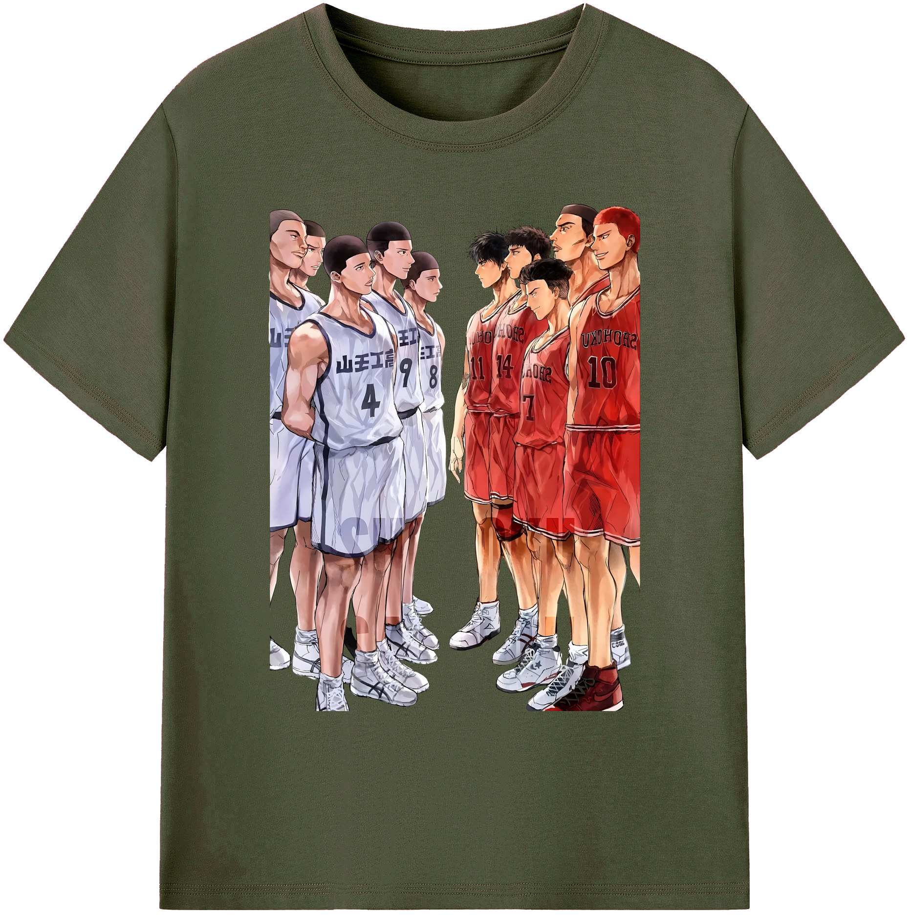 （画像用） SLAM DUNK／スラムダンク 綿100％ メンズ半袖Tシャツ｜肌触りやわらか＆通気性